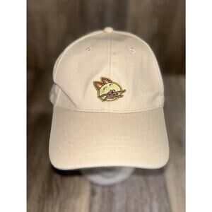 Monster Hunter Stories Ride On Cap Hat Anime Logo Strapback Baseball Beige Tan